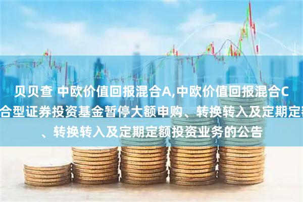 贝贝查 中欧价值回报混合A,中欧价值回报混合C: 中欧价值回报混合型证券投资基金暂停大额申购、转换转入及定期定额投资业务的公告