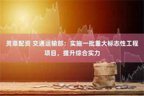 灵菲配资 交通运输部：实施一批重大标志性工程项目，提升综合实力